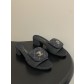샤넬(Chanel) 데님 퀼팅 더블C 체인 슬리퍼 샌들 신발 5cm