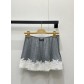 미우미우(MIU MIU) 레이스 배색 하이웨이스트 스커트 의류