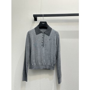 셀린느(CELINE) 배색 폴로 니트 의류