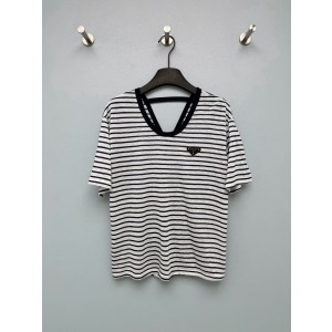 [Prada] 프라다 26SS 백리스 스트랩 반팔 티셔츠 의류