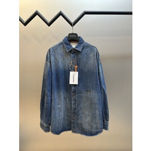 아크네 스튜디오(ACNE STUDIOS) 페인팅 워싱 데님 셔츠 의류