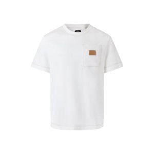 펜디(FENDI) 레더 패치 반팔 티셔츠 상의 의류