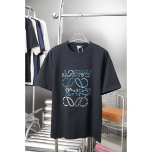 로에베(LOEWE) 패치 자수 로고 반팔 티셔츠 상의 의류