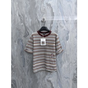 샤넬(CHANEL) 스트라이프 반팔 티셔츠 상의 의류