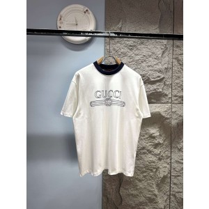 구찌(GUCCI) 배색 반팔 티셔츠 상의 의류