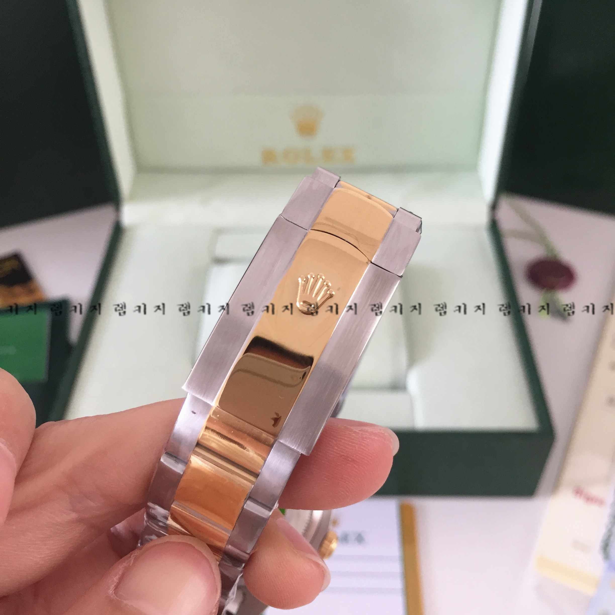 롤렉스 데이저스트 그레이다이얼 금장콤비 메탈시계