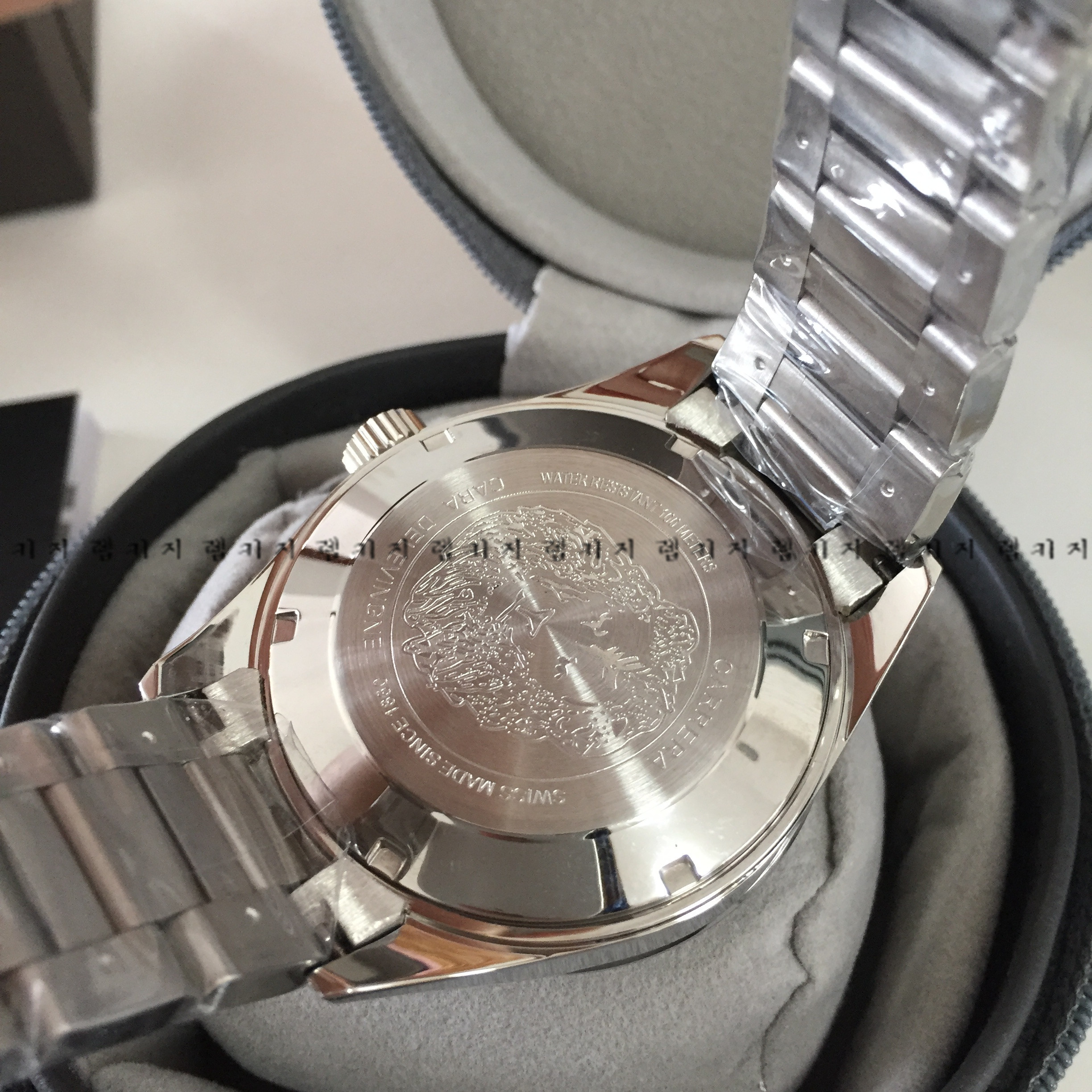 태그호이어 까레라 100 은장 메탈시계