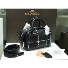 델보 쿨박스 미니 스티치 블랙 토트백