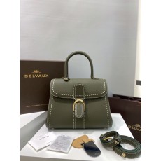 델보 샤이니 MM 탑 스티치 로데오 숄더백