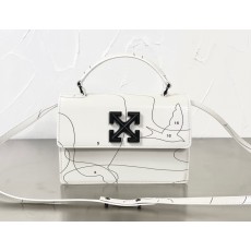 오프화이트 지트니 1.4 버드 화이트 숄더백