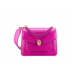 불가리 세르펜티 포에버 나파 레더 핫핑크 크로스 백