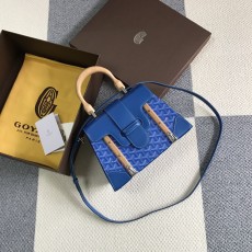 고야드 Saigon 스몰 블루 탑 핸들 숄더백
