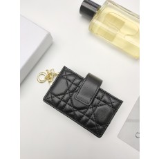 디올 LADY DIOR 블랙 카드지갑