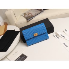 샤넬 보이 쉐브론 똑딱이 지갑