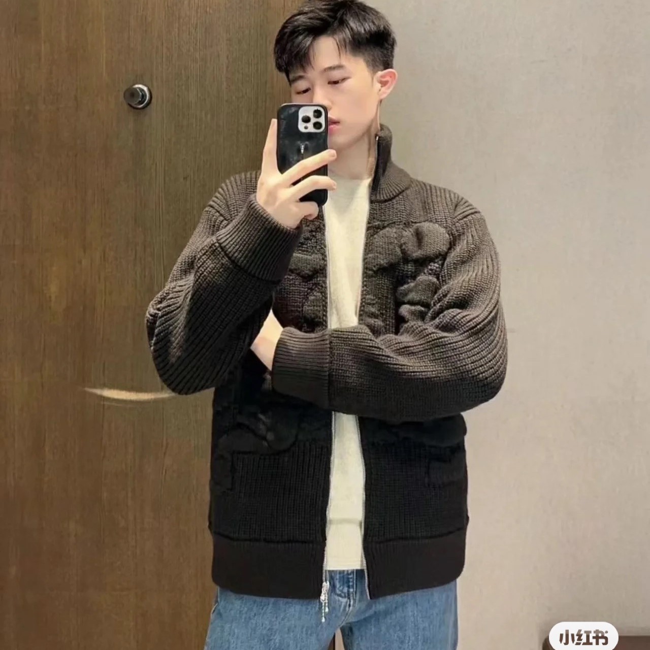 버버리 자켓 니트 남성