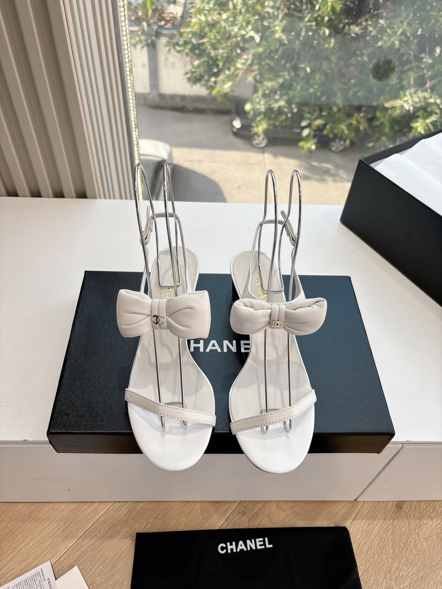 CHANEL 샤넬 통굽 힐 슬리퍼 샌들 신발