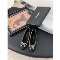 chanel 샤넬 25K 신상 체인 더블 C 통굽 단화 플랫 슈즈 신발