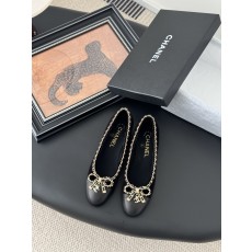 chanel 샤넬 25K 신상 체인 더블 C 통굽 단화 플랫 슈즈 신발