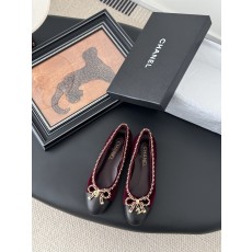 chanel 샤넬 25K 신상 체인 더블 C 통굽 단화 플랫 슈즈 신발