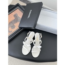 Chanel 샤넬 통굽 힐 샌들 구두 신발
