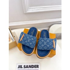 LV 루이비통 데님 슬리퍼 샌들 신발