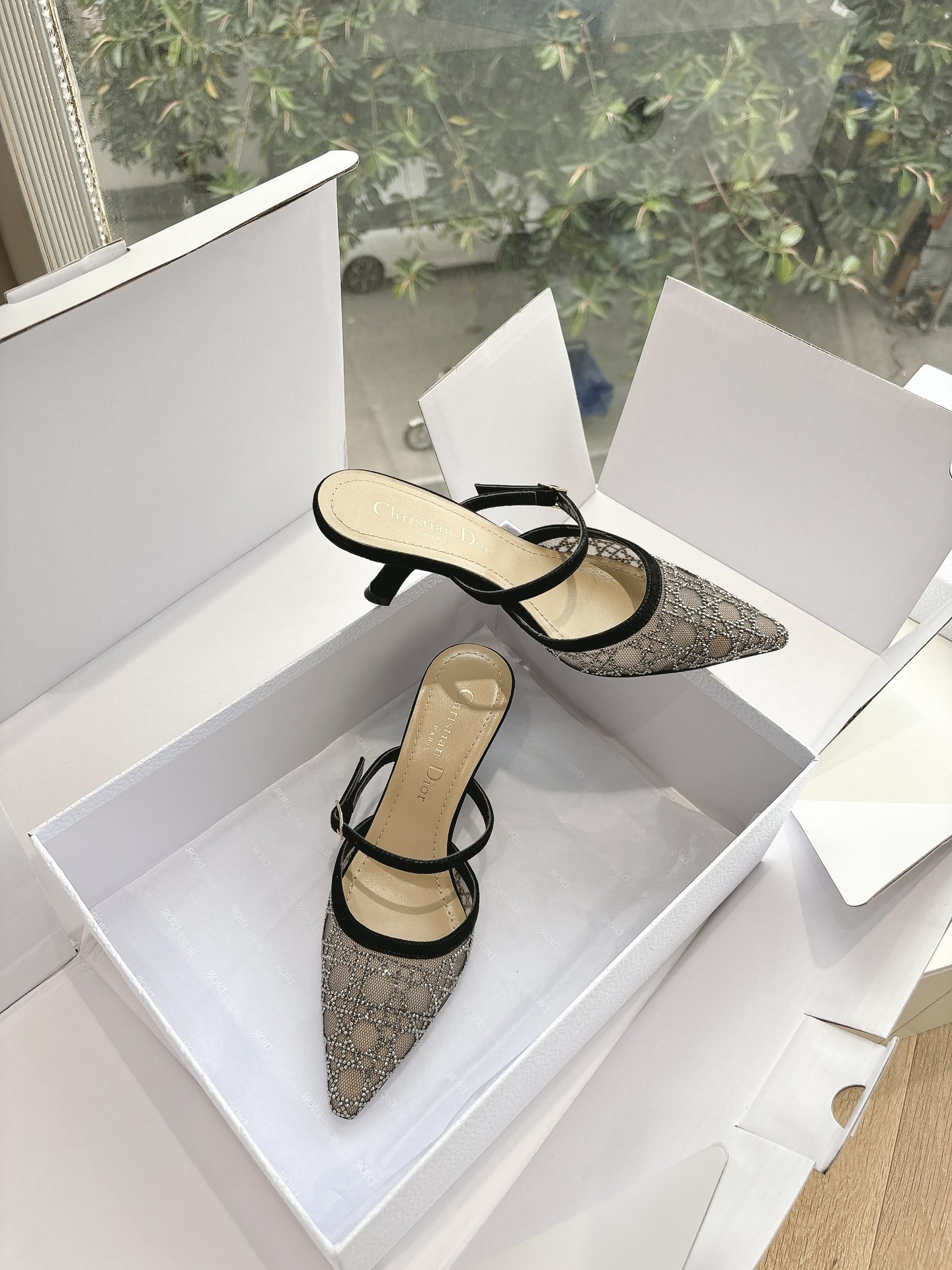 Dior CD 디올 힐 샌들 슬리퍼 신발