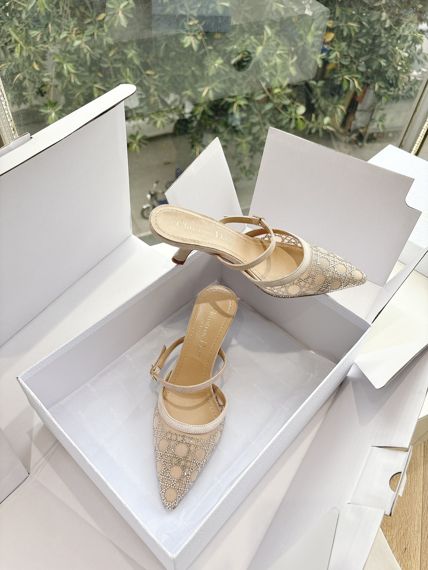 Dior CD 디올 힐 샌들 슬리퍼 신발