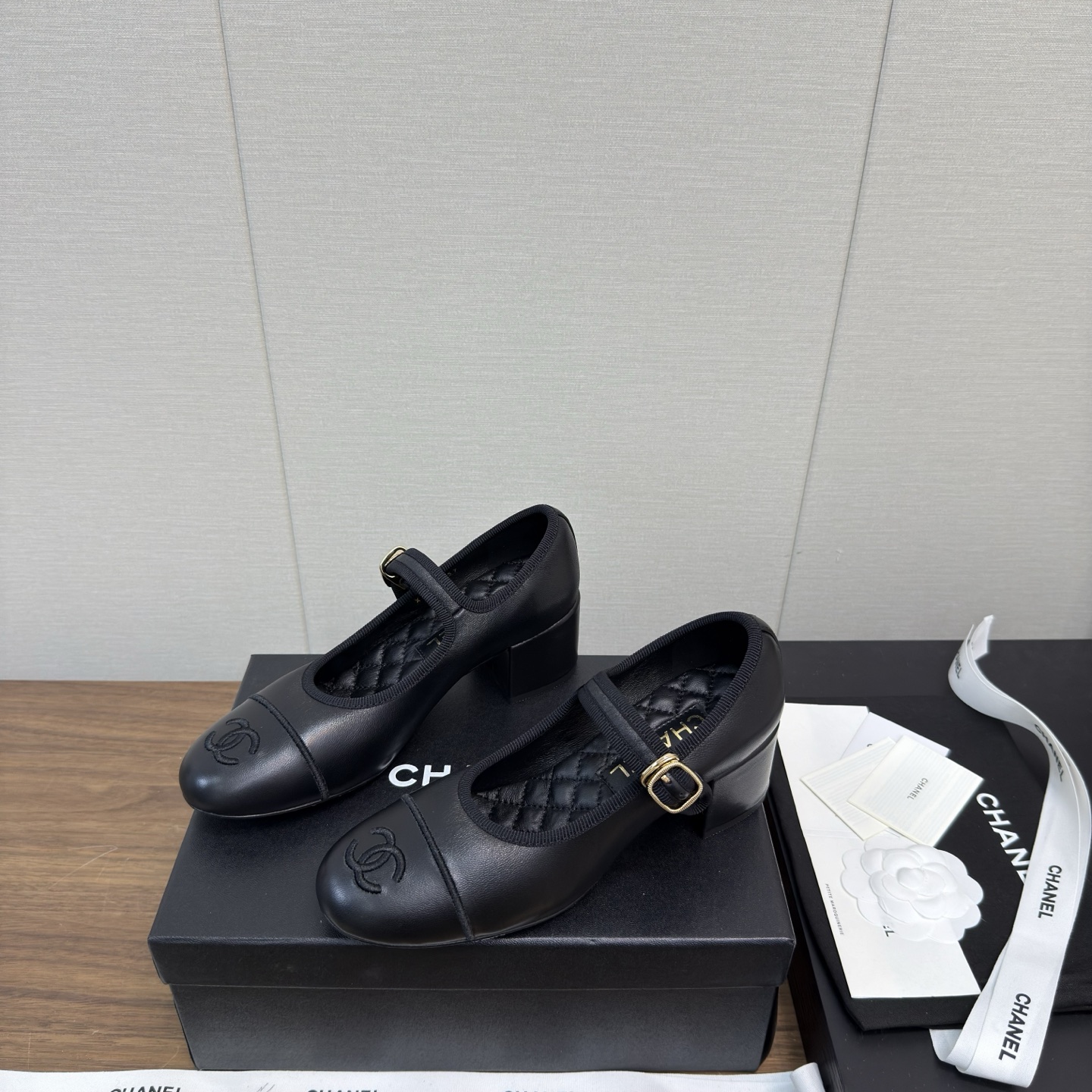 Chanel 25p 샤넬 메리제인 통굽 구두 신발