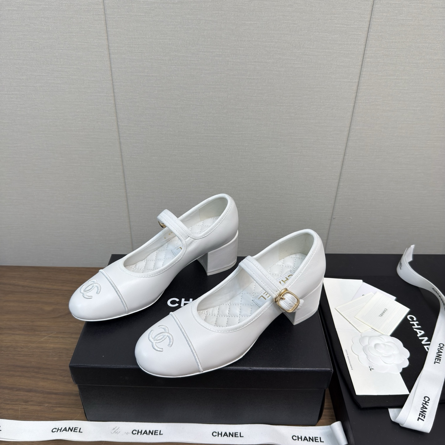 Chanel 25p 샤넬 메리제인 통굽 구두 신발