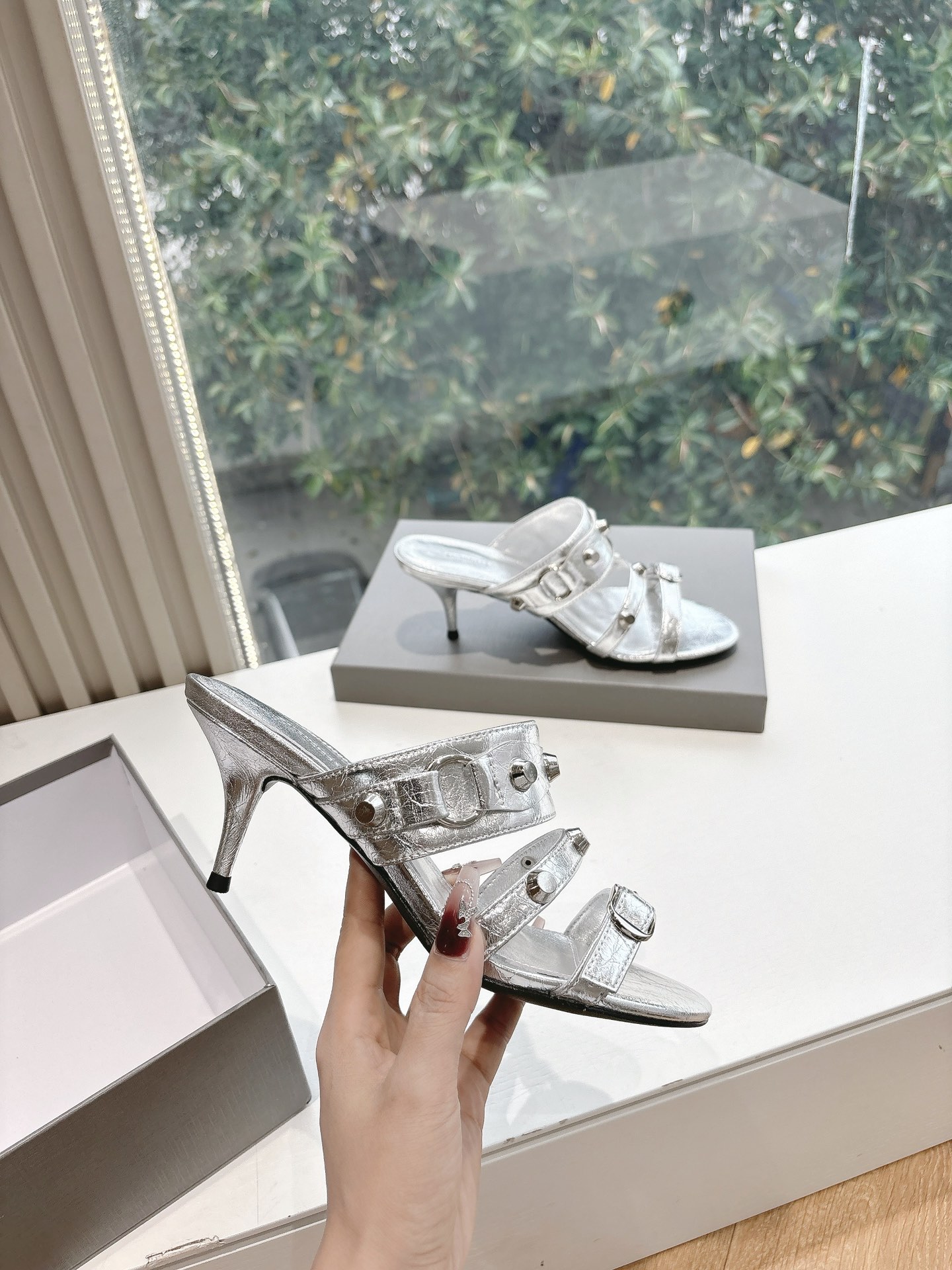 Balenciaga 발렌시아가 힐 샌들 슬리퍼 신발