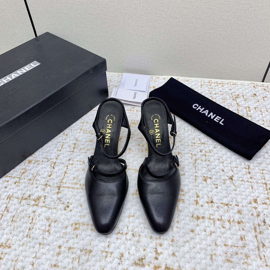 CHANEL 샤넬 웨지 샌들 슬리퍼 신발