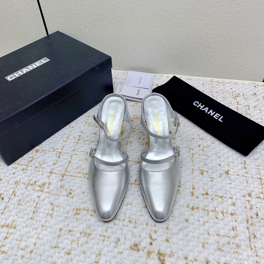 CHANEL 샤넬 웨지 샌들 슬리퍼 신발