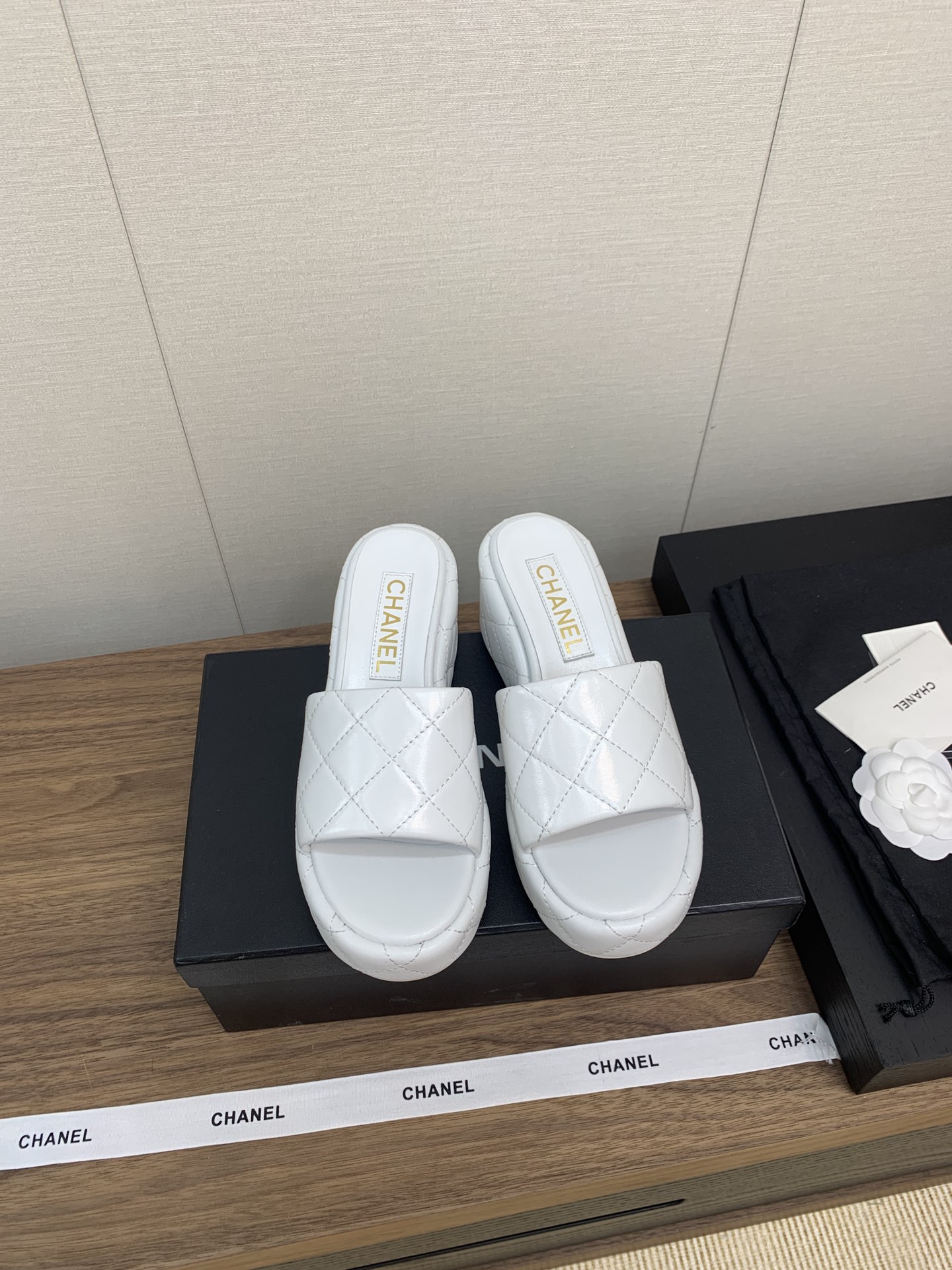 CHANEL 샤넬 통굽 슬리퍼 샌들 신발