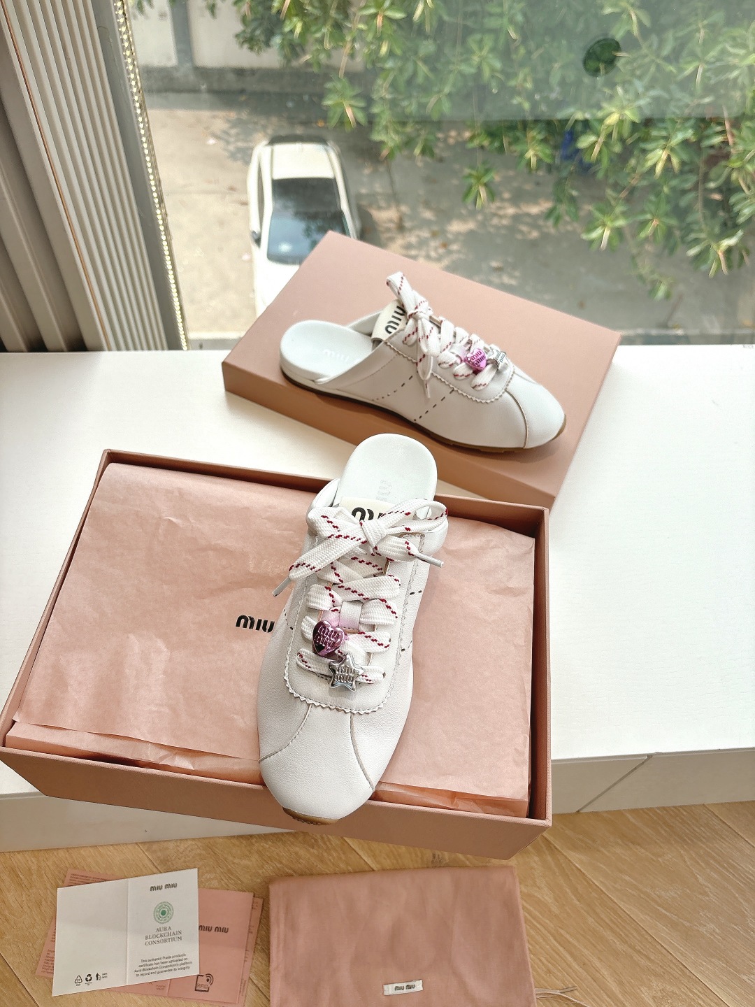 miumiu 미우미우 뮬 스니커즈 반슬리퍼 신발