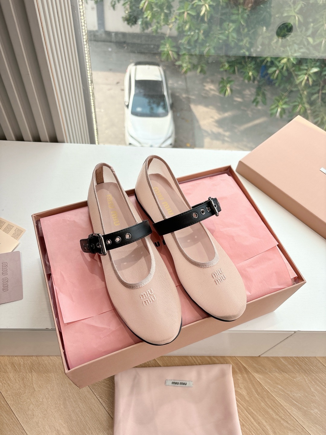 miumiu 미우미우 발레 슈즈 단화 플랫 슈즈 신발