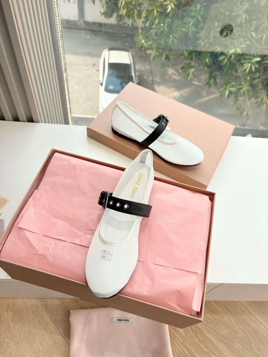 miumiu 미우미우 발레 슈즈 단화 플랫 슈즈 신발