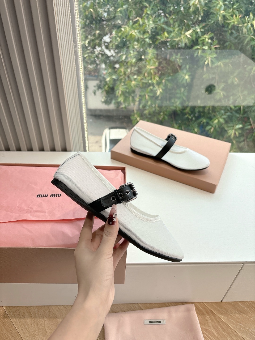 miumiu 미우미우 발레 슈즈 단화 플랫 슈즈 신발