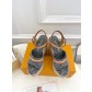 LOUIS VUITTON LV 루이비통 데님 웨지 통굽 샌들 신발