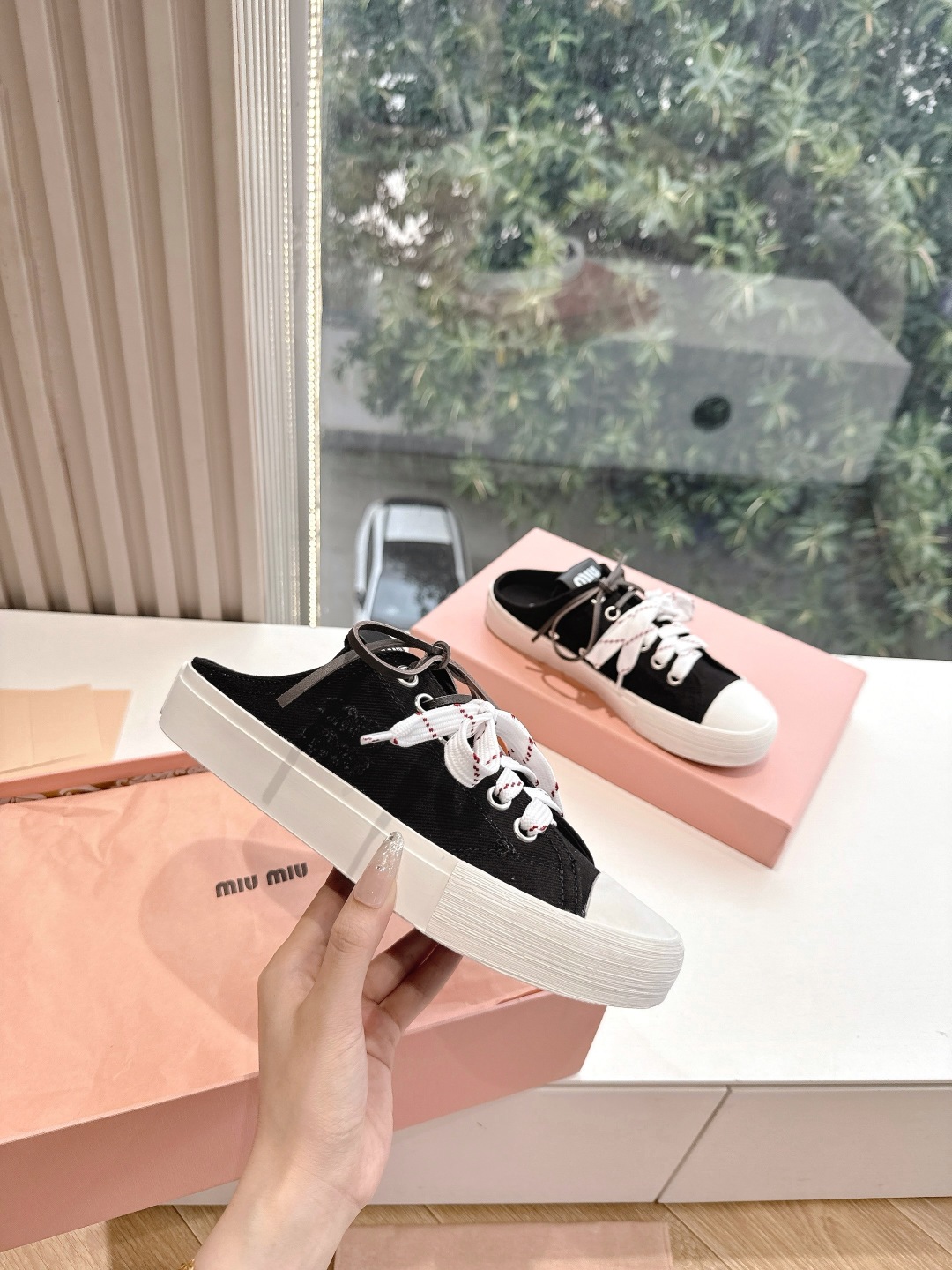 miumiu 미우미우 뮬 스니커즈 신발