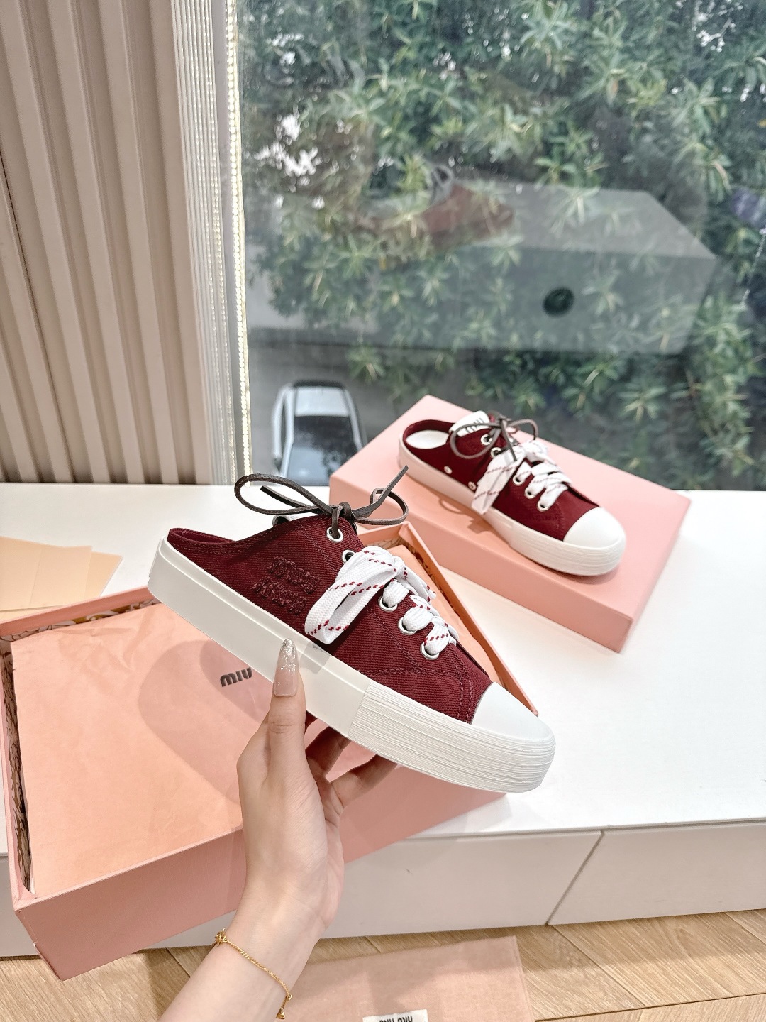 miumiu 미우미우 뮬 스니커즈 신발