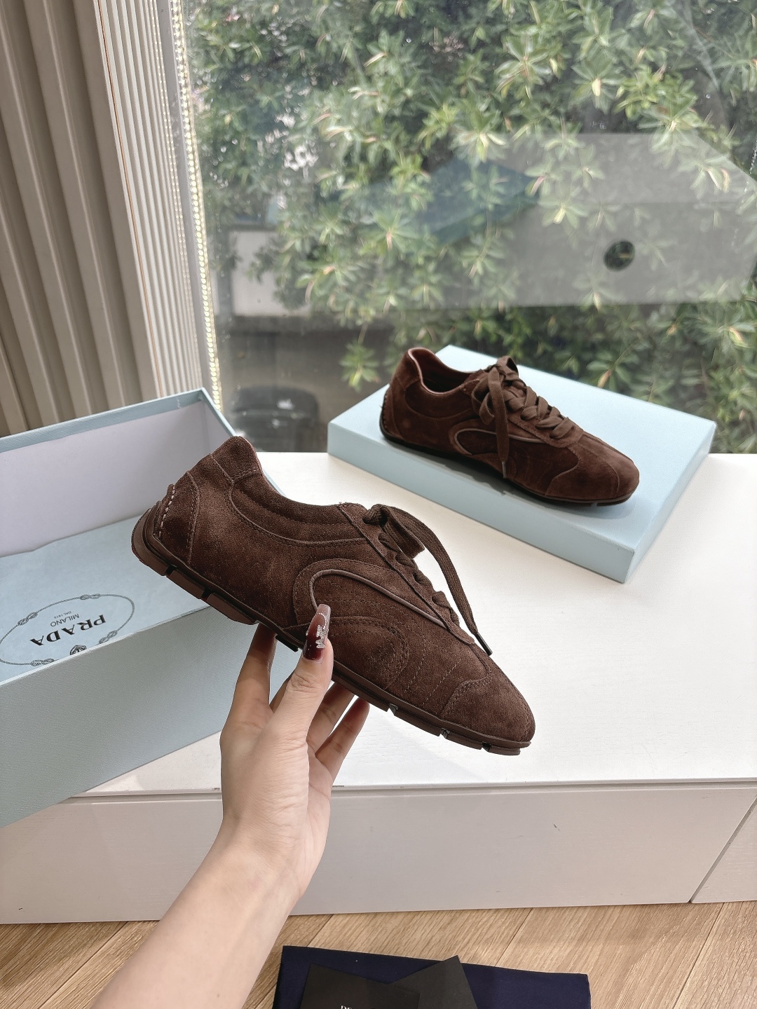 PRADA 프라다 여성 트레이너 스니커즈 슈즈 신발