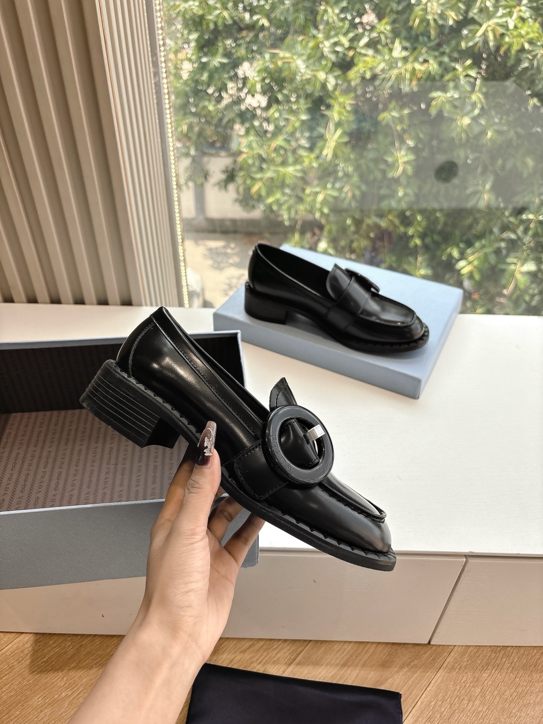 PRADA 프라다 로퍼 플랫 슈즈 구두 신발