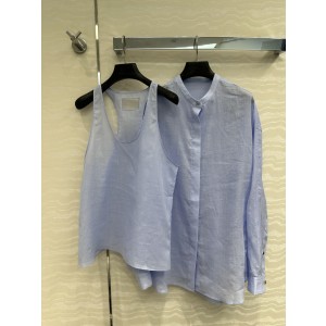 Row 로우 린넨 투피스 민소매 + 셔츠 의류