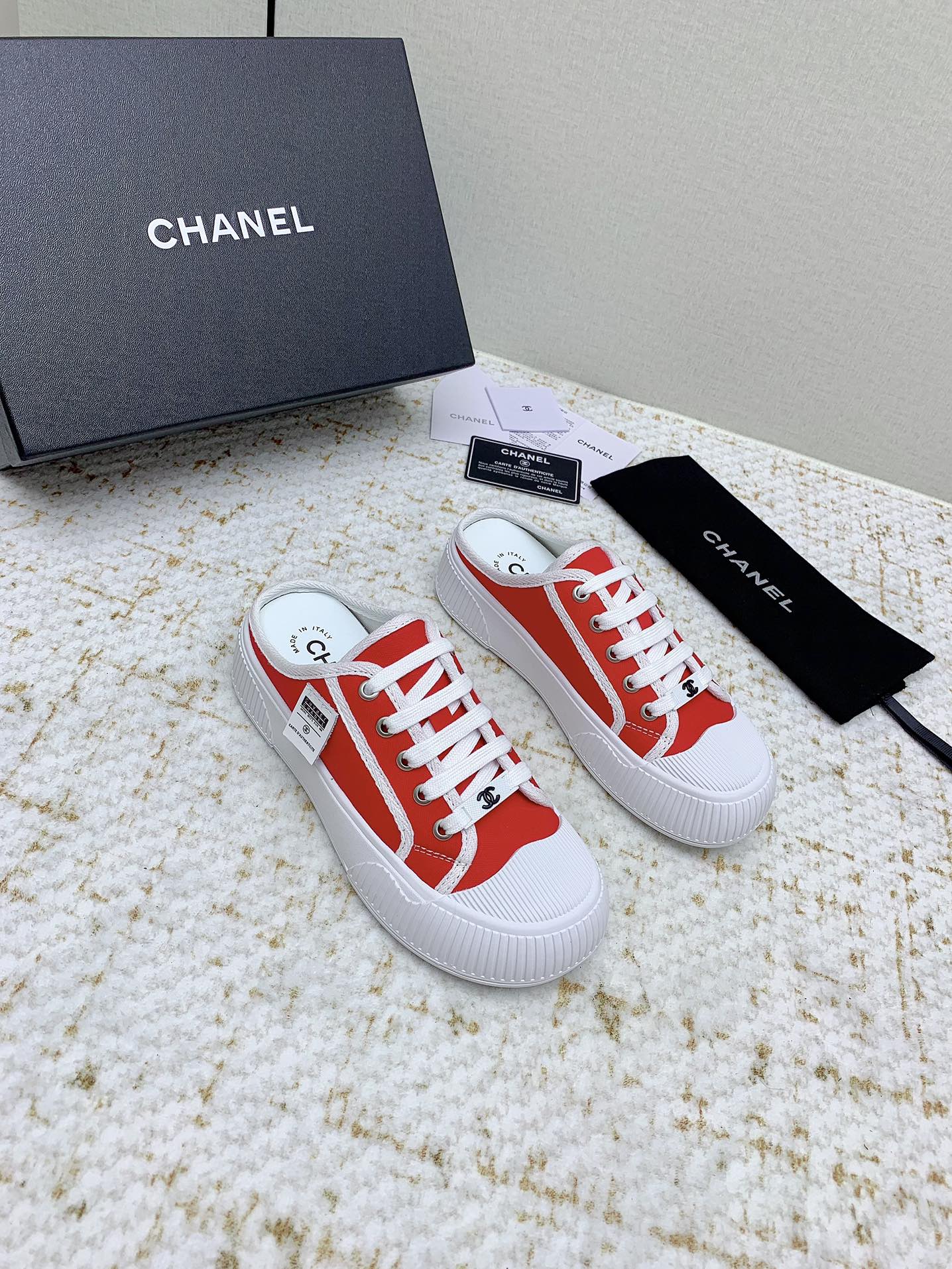 Chanel 샤넬 뮬 반슬리퍼 스니커즈 신발
