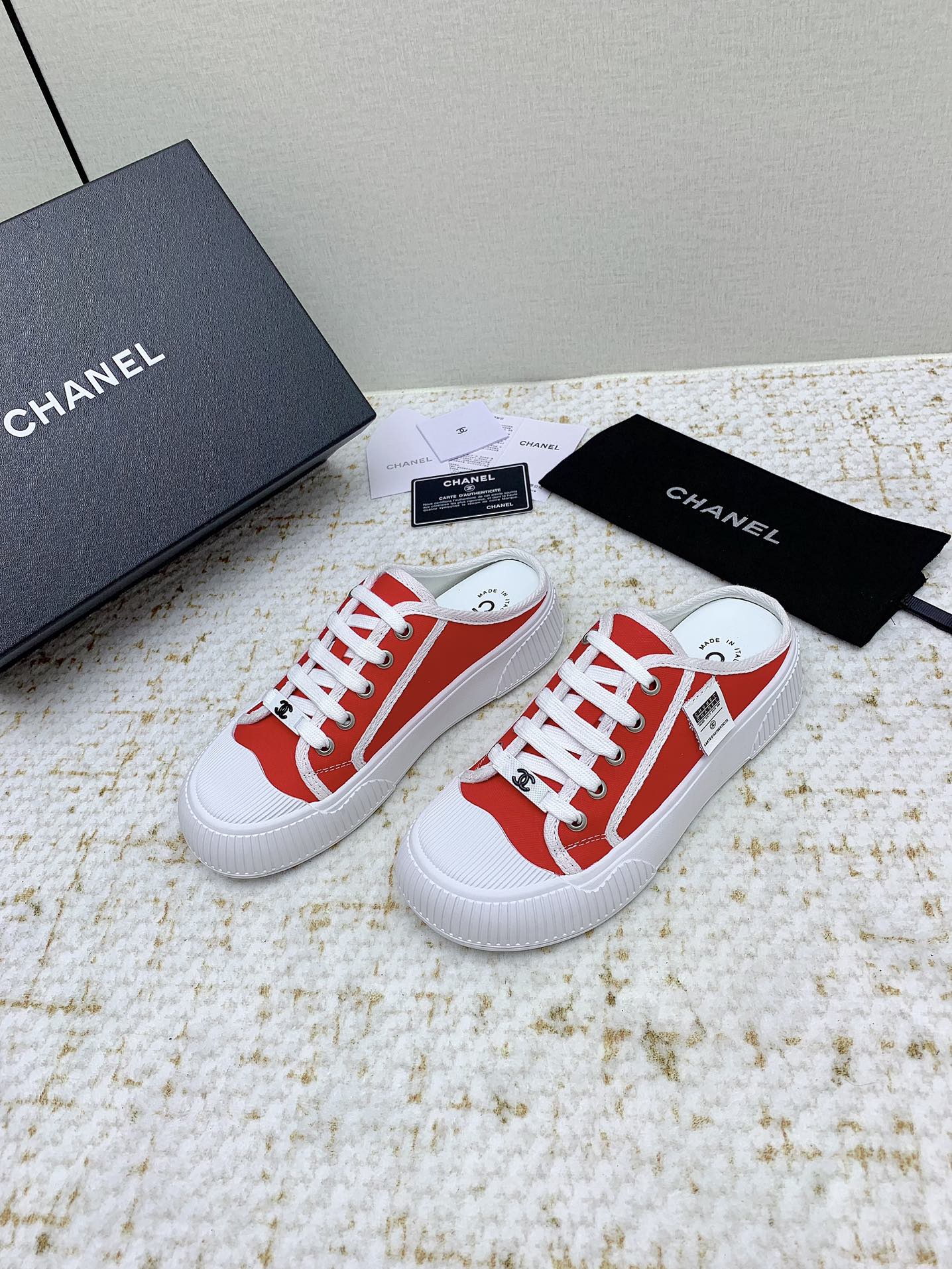 Chanel 샤넬 뮬 반슬리퍼 스니커즈 신발