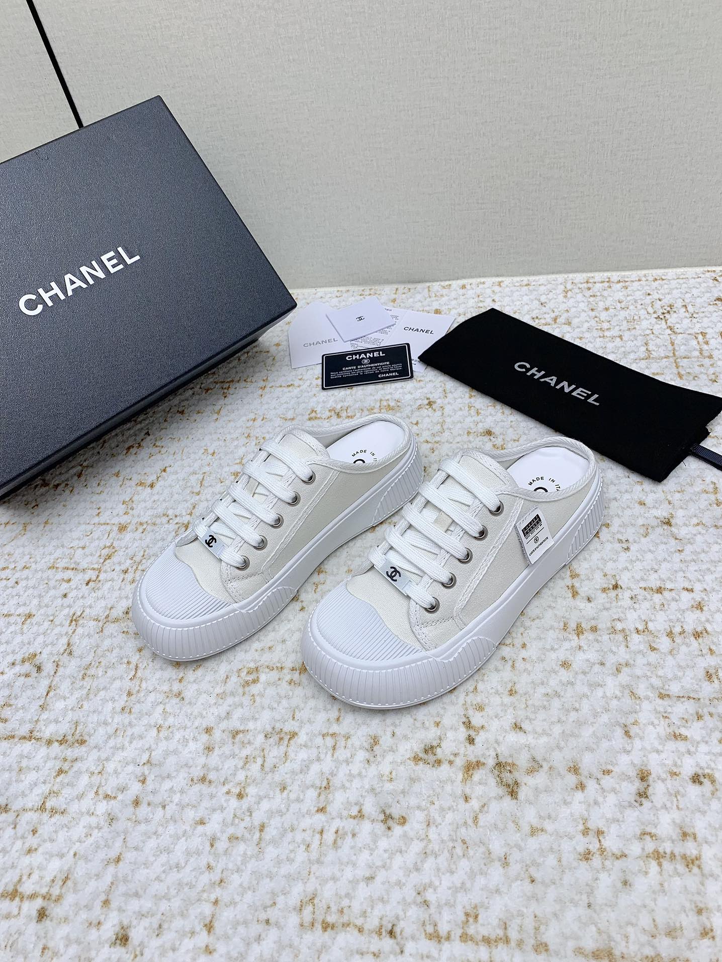 Chanel 샤넬 뮬 반슬리퍼 스니커즈 신발