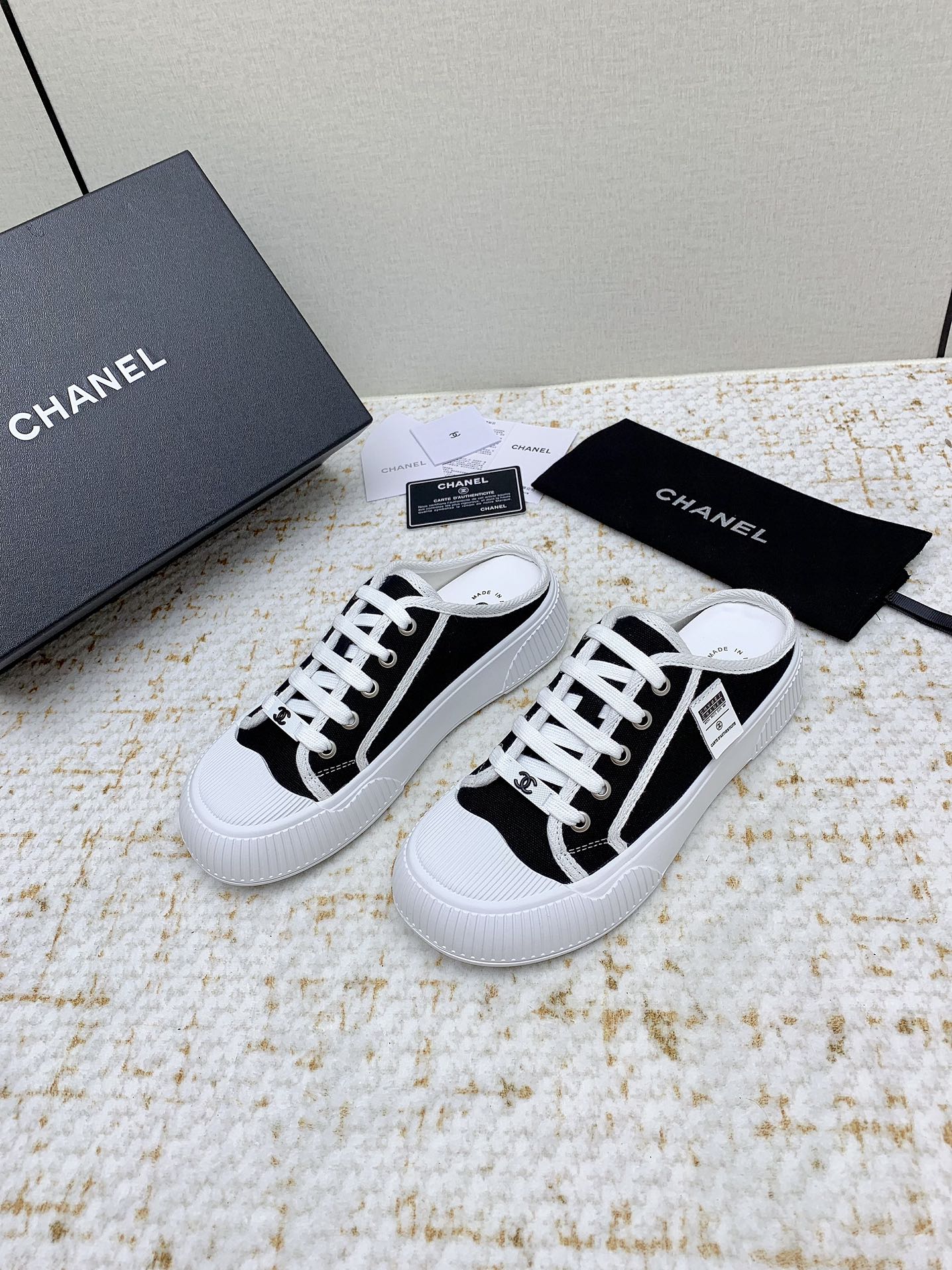 Chanel 샤넬 뮬 반슬리퍼 스니커즈 신발