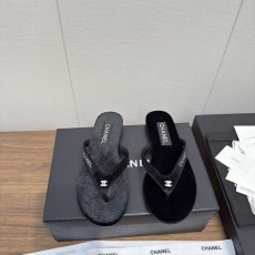 Chanel 샤넬 진주 장식 플립플랍 샌들 슬리퍼 신발