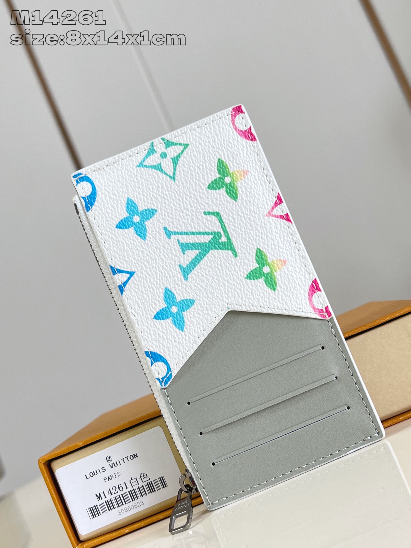 LV 루이비통 지갑 M14261 화이트 COIN 카드 지갑