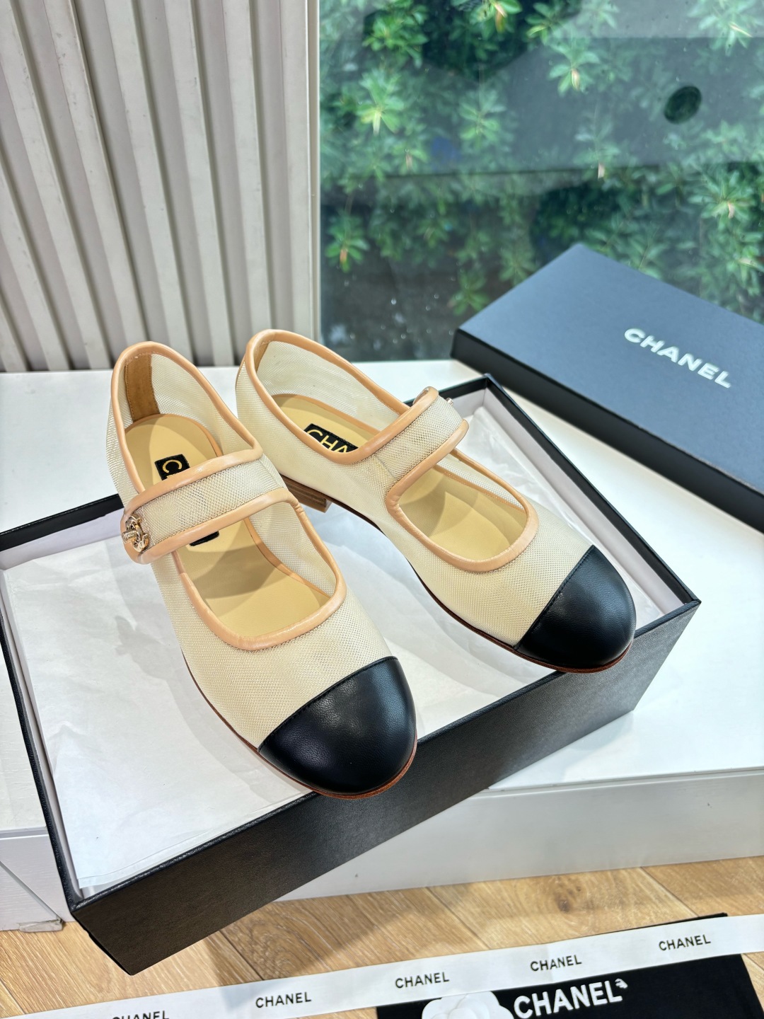 Chanel 샤넬  메리제인 샌들 플랫 슈즈 신발